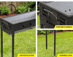 Charcoal BBQ Grill Portable Hibachi Barbecue Outdoor Foldable Camping Picnic
