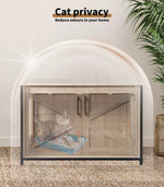 Pawz Enclosed Cat Litter Cabinet Box Furniture Kitty Toilet Tray Pet House Table
