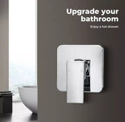 Wall Shower Tap Brass Basin Mixer Bathroom Bath Spa Hot Cold Water Faucet Chrome