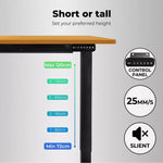 Levede Motorised Standing Desk Adjustable Sit Stand Cable Management 140X70cm