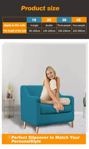 Couch Sofa Seat Covers Stretch Protectors Slipcovers 1 Seater Green