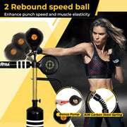 Centra Boxing Speed Ball Free Standing Punching Bag Reflect Reaction Training