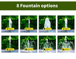 Solar Fountain 5W Powered Water Power Garden Pond Pool Bird Bath Outdoor