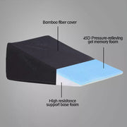 Dreamz Wedge Pillow Sleep Bed Cushion Cool Gel Memory Foam Neck Back Support