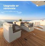 Manan Boat Flooring Eva Foam Marine Floor Matting Decking Self-adhesive 90x240cm