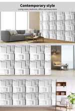 12Pcs 3D Wall Panels 50x50cm DIY Waterproof Scratchproof Home Decor Easy Install