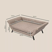 Pawz Pet Sofa Bed Raised Elevated Soft Lounge Couch Wooden Frame Heavy Duty