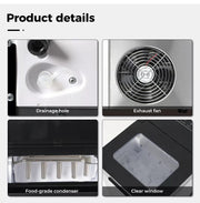 Spector Ice Maker Machine Commercial 2.1L Cube Tray 15KG/24H Stainless Steel