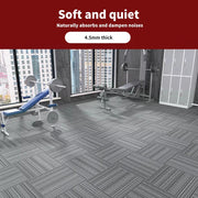 Marlow 20x Carpet Tiles Box Heavy Commercial Retail Office Flooring 50X50cm Blue