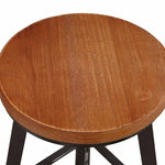Levede 4x Bar Stools Industrial Kitchen Stool Wooden Barstools Swivel Chairs