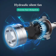 LED Headlight Headlights Globes Bulbs 6500K White Lamp Beam 72W 9000LM H4 HB2
