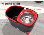 Cleanflo Spin Mop Bucket Set 360° Stainless Steel Rotating Wet Dry  Microfiber