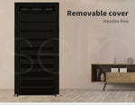 Levede 10 Tier Shoe Rack Portable Storage Cabinet Organiser Wardrobe Black Cover