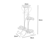 Levede Plant Stand Outdoor Indoor Metal Flower Pots Rack Corner Planter Shelf