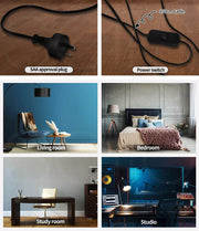 Emitto Modern LED Floor Lamp Reading Light Free Standing Adjustable Marble Base