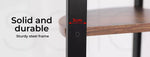 Levede Bookshelf Industrial Ladder Shelf Wooden Storage Display Rack 5 Tier