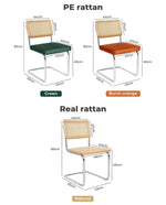 Levede 2x Rattan Chair Dining Chairs Cesca Replica Mid Century Modern Backrest