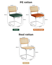 Levede 2x Rattan Chair Dining Chairs Cesca Replica Mid Century Modern Backrest