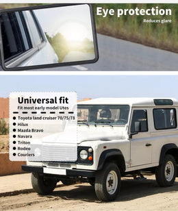 Door Side Mirrors For Toyota HILUX UTE LandCruiser Head Left Right Pair 70 75 78