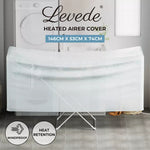 Levede Dryer Cover Electric Heated Clothes Airer  Cover Folding Rack Indoor Grey