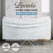 Levede Dryer Cover Electric Heated Clothes Airer  Cover Folding Rack Indoor Grey