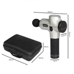 Spector Massage Gun Electric 6 Heads Vibration Massager LCD Deep Muscle Relief