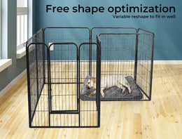 Pawz Pet Dog Playpen Puppy  Cage White Fence Metal  8 Panel 40