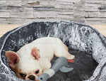 Pawz Pet Bed Set Calming Warm Soft Blanket Cushion Sleeping Kennel Grey XL