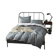 Dreamz Microfibre Quilt Cover Set Duvet Doona Pillow Case Reversible Use AllSize