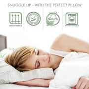 Dreamz 2x Memory Foam Pillow Bamboo Pillow Cushion Hypoallergenic Cover 70x40cm