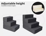 Pawz Pet Ramp Memory Foam Dog Cover Stairs Portable Cat  For Bed 4 Large Step