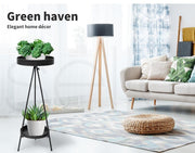 Levede Plant Stand 2 Tiers Outdoor Indoor Metal Flower Pots Rack Garden Shelf