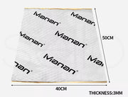 Manan Sound Deadener Butyl Rubber Car Heat Shield Noise Insulation Mat 20pcs