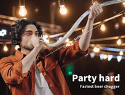 Beer Bong Funnel Party Drinking Games Alcohol Booze Scull Hose Tube Bongs Game