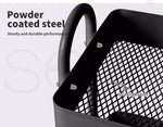 Levede 4 Tiers Kitchen Trolley Cart Steel Storage Rack Shelf Organiser Black