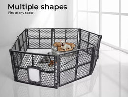 Pawz Pet Playpen Folding Dog Plastic Puppy Exercise Enclosure Fence Indoor Large