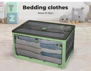 Storage Box Plastic Stackable Container Clothes Wardrobe Organiser 5 Side Open