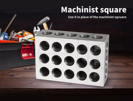 Traderight 123 Block Set 1-2-3 Blocks 23 Holes Machinist Woodworking Workshop X2