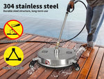 Traderight Pressure Washer Surface Cleaner With 4 Wheels Stainless 27600 kPa