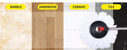 Cleanflo Spin Mop Bucket Set 360° Stainless Steel Rotating Wet Dry  Microfiber