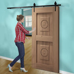 Levede Sliding Barn Door Hardware Track Set 1.5/1.83/2/2.44/3/3.66/4M Roller Kit
