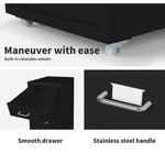 Levede 8 Drawer Office Cabinet Drawers Storage Cabinets Steel Rack Home Black