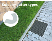 Gutter Guard Guards Mesh Aluminium Leaf  Twigs Filter Garden Brush DIY x5/10/20