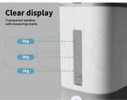 Toque Cereal Dispenser Grain Container Auto Rice Dry Pet  Storage Box 12L Grey