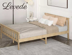 Levede Wooden Bed Frame Queen Double Single Rustic Mattress Base Solid Pine