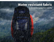 Military Backpack Tactical Hiking Camping Bag Rucksack Outdoor Trekking 80L