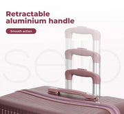 Slimbridge Luggage Suitcase Trolley Set Travel TSA 3pc 20