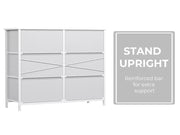 Levede 6 Chest of Drawers Storage Cabinet Tower Retro Dresser Vintage White