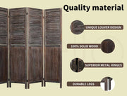 Levede 6 Panel Partition Room Divider Folding Screen Privacy Stand Wood 170X240