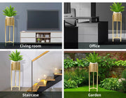 Levede Plant Stand Garden Planter Metal Flower Pot Rack Shelving Indoor Outdoor